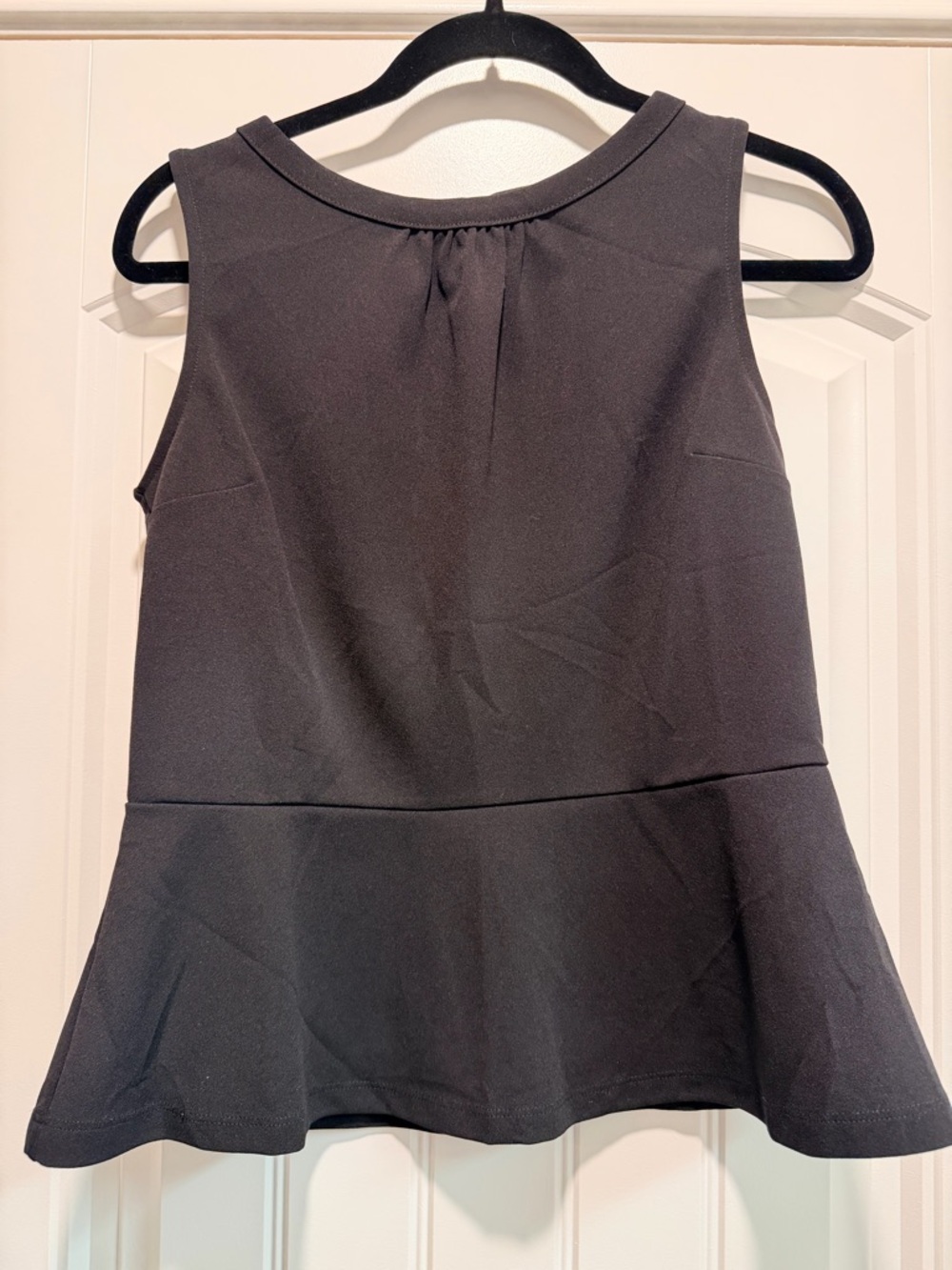 Banana Republic Black Sleeveless Peplum Camisole